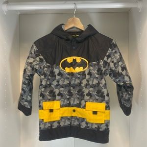 EUC Western Chief Batman Lined Rain coat with Snap Button Closure Size 6